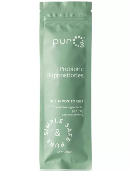 PurO3 Probiotic Suppositories / Суппозитории с пробиотиками 10 шт, фото 2 в магазине биодобавок nutrido.shop