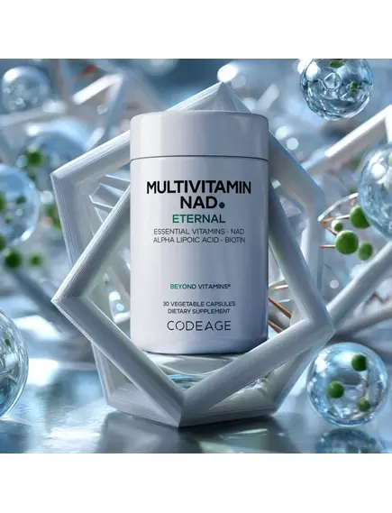 CodeAge Multivitamin NAD / Мультивітамінний комплекс із НАД+ 30 капсул, фото 5 від магазину біодобавок nutrido.shop
