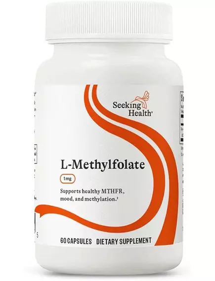 Seeking Health L-5-MTHF / Метилфолат витамин Б9 1700 мкг 60 капсул, фото 8 в магазине биодобавок nutrido.shop