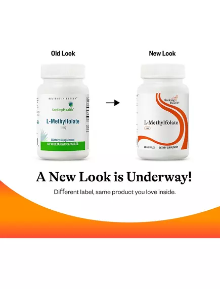 Seeking Health L-5-MTHF / Метилфолат витамин Б9 1700 мкг 60 капсул, фото 9 в магазине биодобавок nutrido.shop