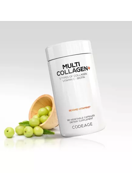 CodeAge Multi Collagen+ / Мультиколаген + вітамін C 180 капсул, фото 3 від магазину біодобавок nutrido.shop
