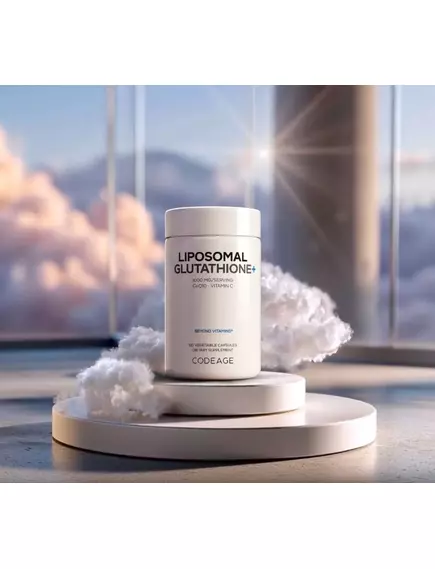 CodeAge Liposomal Glutathione+ / Ліпосомальний глутатіон + вітамін С і CoQ10 120 капсул, фото 9 від магазину біодобавок nutrido.shop