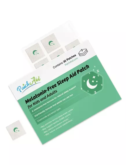 Patch Aid Melatonin-Free Sleep Aid Patch for Kids and Adults / Патчі для сну без мелатоніну для дітей і дорослих 30 шт., фото 8 від магазину біодобавок nutrido.shop