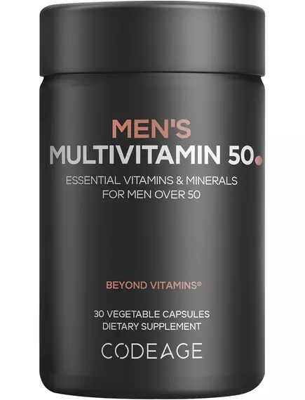 CodeAge Men's Daily Multivitamin 50 / Мультивітамінний комплекс для чоловіків віком від 50 років 30 капсул від магазину біодобавок nutrido.shop