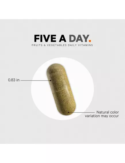 CodeAge Five A Day Fruits & Veggies Vitamins / Вітаміни з фруктів та овочів 30 капсул, фото 10 в магазине биодобавок nutrido.shop
