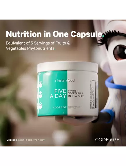 CodeAge Five A Day Fruits & Veggies Vitamins / Вітаміни з фруктів та овочів 30 капсул, фото 3 в магазине биодобавок nutrido.shop