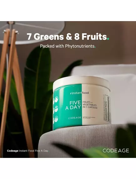 CodeAge Five A Day Fruits & Veggies Vitamins / Вітаміни з фруктів та овочів 30 капсул, фото 4 в магазине биодобавок nutrido.shop