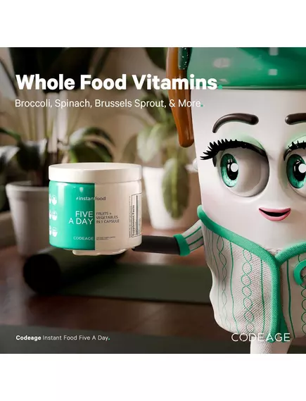 CodeAge Five A Day Fruits & Veggies Vitamins / Вітаміни з фруктів та овочів 30 капсул, фото 5 в магазине биодобавок nutrido.shop
