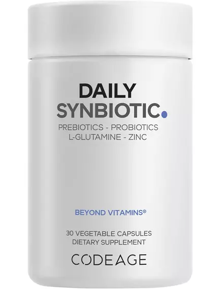 CodeAge Daily Synbiotic / Щоденний синбіотик 30 млрд КУО 5 штамів 30 капсул в магазине биодобавок nutrido.shop
