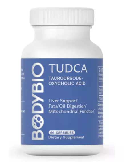 BODYBIO TUDCA / ТУДКА ТАУРОСОДЕЗОКСИХОЛЕВА КИСЛОТА 60 КАПСУЛ, фото 8 від магазину біодобавок nutrido.shop