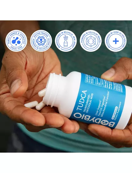 BODYBIO TUDCA / ТУДКА ТАУРОСОДЕЗОКСИХОЛЕВА КИСЛОТА 60 КАПСУЛ, фото 14 від магазину біодобавок nutrido.shop