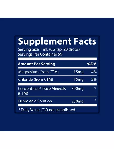 Trace Minerals Ionic Fulvic Acid / Фульвовая кислота ионная 250 мг 59 мл, фото 4 в магазине биодобавок nutrido.shop