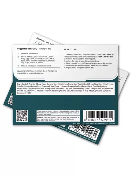 Patch Aid Ignite Him Male Libido Patch / Патч для підвищення лібідо в чоловіків 30 шт., фото 2 від магазину біодобавок nutrido.shop