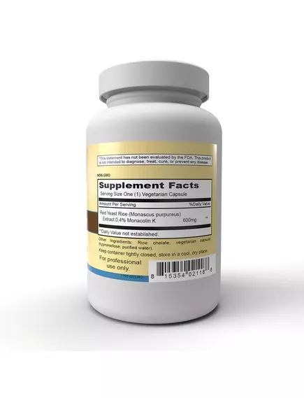 Priority One Red Yeast Rice / Червоний дріжджовий рис 120 капсул, фото 4 від магазину біодобавок nutrido.shop
