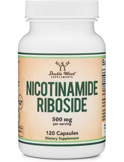 Double Wood Nicotinamide Riboside / Нікотинамід рибозид для підвищення НАД+ 120 капсул від магазину біодобавок nutrido.shop