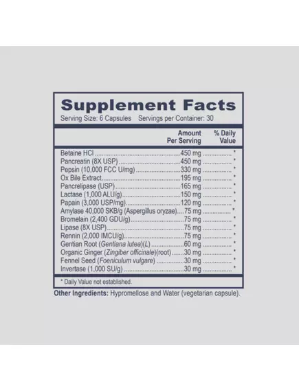 Professional Health Products Pro Multi Enzyme Complex / Комплекс ферментов 180 капсул, фото 2 в магазине биодобавок nutrido.shop