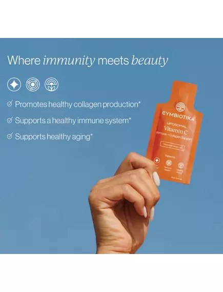 CYMBIOTIKA LIPOSOMAL VITAMIN C / ЛІПОСОМАЛЬНИЙ ВІТАМІН C 1000 МГ 28 САШЕ, фото 10 від магазину біодобавок nutrido.shop