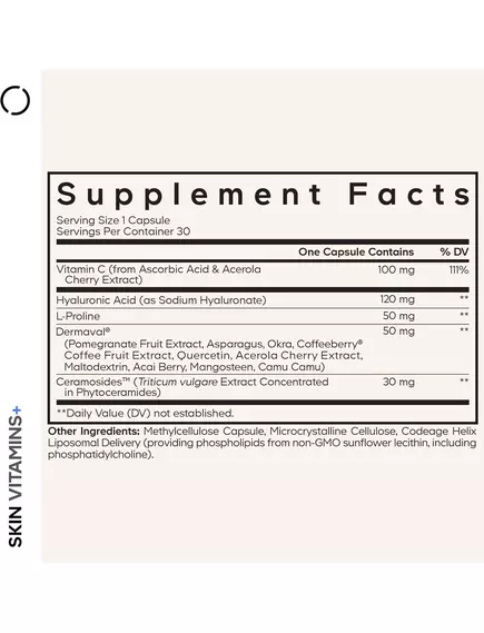 CodeAge Skin Vitamins+ / Вітаміни для шкіри 30 капсул, фото 2 від магазину біодобавок nutrido.shop
