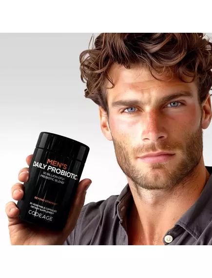 CodeAge Men's Daily Probiotic / Пробіотик для чоловіків на кожен день 30 капсул, фото 6 від магазину біодобавок nutrido.shop