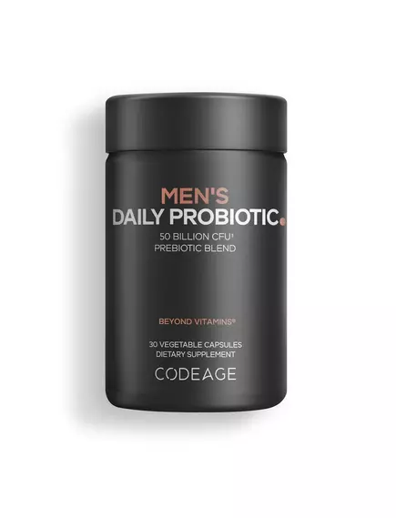 CodeAge Men's Daily Probiotic / Пробіотик для чоловіків на кожен день 30 капсул від магазину біодобавок nutrido.shop