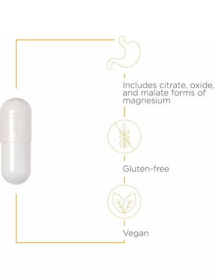 Integrative Therapeutics Tri-Magnesium / Магній 3х видів 90 капсул, фото 8 від магазину біодобавок nutrido.shop