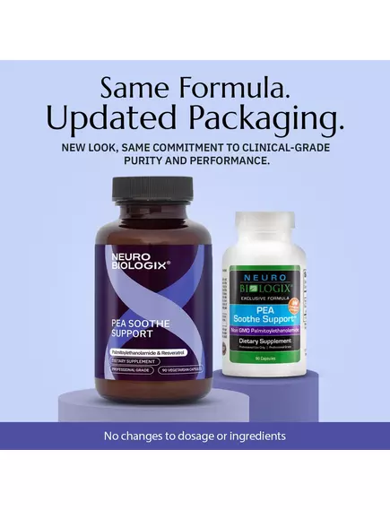 NEUROBIOLOGIX PEA SOOTHE SUPPORT / ПАЛЬМІТОІЛЕТАНОЛАМІД ПЕА 90 КАПСУЛ, фото 6 від магазину біодобавок nutrido.shop
