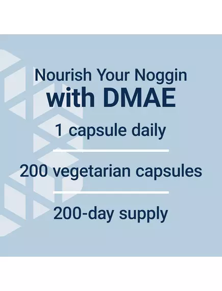 Life Extension DMAE Bitartrate / ДМАЕ бітартрат 150 мг 200 капсул, фото 7 в магазине биодобавок nutrido.shop