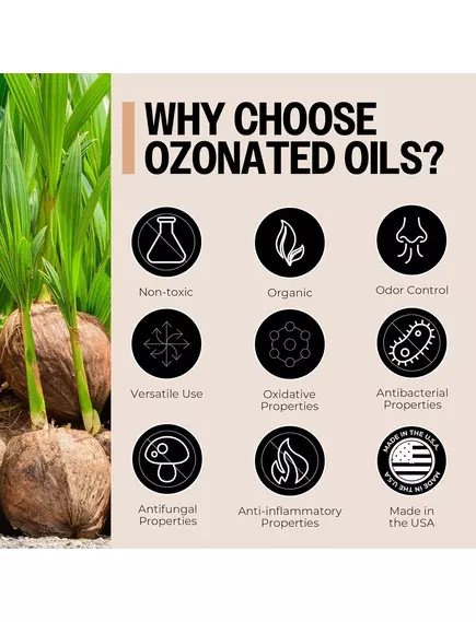 PurO3 Ozone‑Infused Coconut Oil Capsules / Озонована кокосова олія 500 мг 90 капсул, фото 6 від магазину біодобавок nutrido.shop