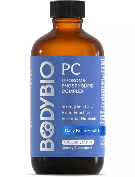BODYBIO PC PHOSPHATIDYLCHOLINE / ФОСФАТИДИЛХОЛІН ПІДВИЩЕННЯ ПАМ'ЯТІ ТА УВАГИ 118 МЛ, фото 8 від магазину біодобавок nutrido.shop
