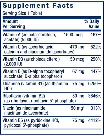 Life Extension One-Per-Day Multivitamin / Мультивітаміни один раз на день 60 таблеток, фото 3 від магазину біодобавок nutrido.shop
