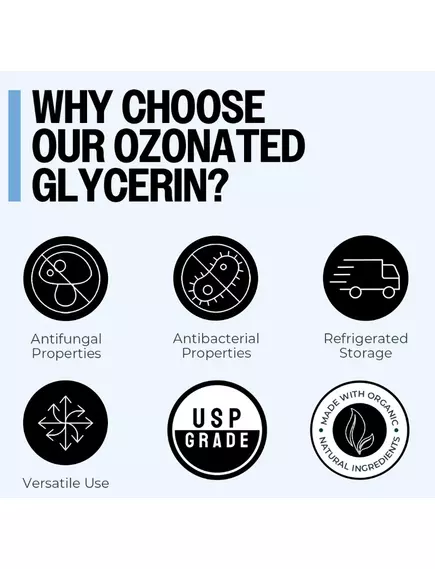 PurO3 Ozone Infused Glycerin / Гліцерин озонований органічний 90 капсул, фото 3 в магазине биодобавок nutrido.shop