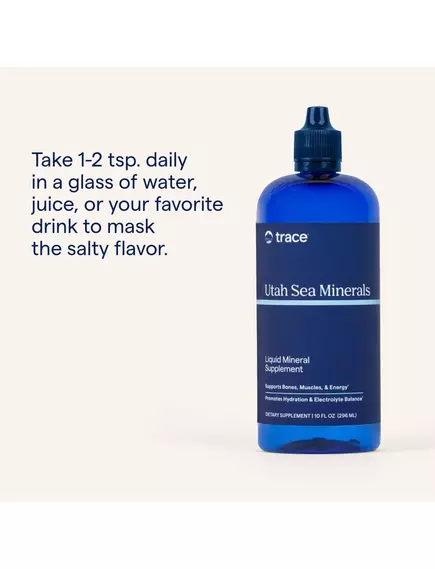 Trace Minerals Utah Sea Minerals / Морські мінерали Юти 296 мл, фото 4 від магазину біодобавок nutrido.shop