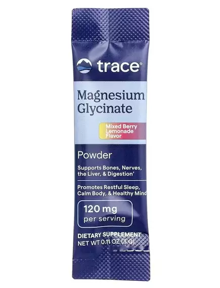 Trace Minerals Magnesium Glycinate Berry Lemonade / Магній гліцинат смак ягідного лимонаду 30 саше, фото 3 від магазину біодобавок nutrido.shop