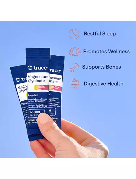 Trace Minerals Magnesium Glycinate Berry Lemonade / Магній гліцинат смак ягідного лимонаду 30 саше, фото 4 від магазину біодобавок nutrido.shop