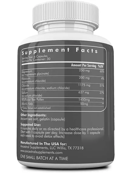 Ancestral Supplements Minerals / Комплекс мінералів 180 капсул, фото 2 від магазину біодобавок nutrido.shop