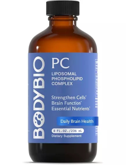 BODYBIO PC PHOSPHATIDYLCHOLINE / ФОСФАТИДИЛХОЛІН ПІДВИЩЕННЯ ПАМ'ЯТІ ТА УВАГИ 236 МЛ, фото 6 від магазину біодобавок nutrido.shop