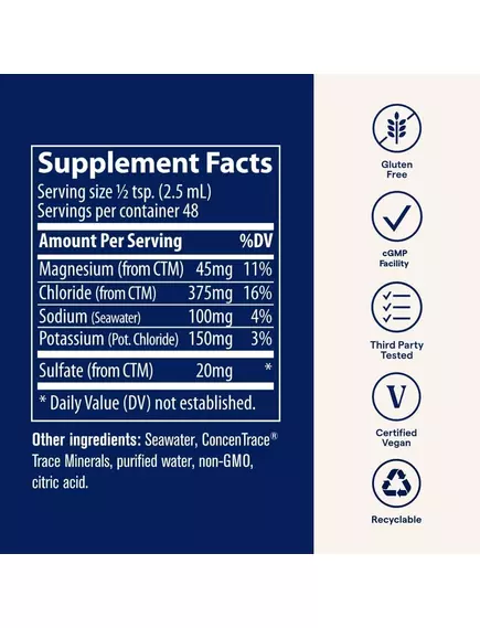 Trace Minerals Endure / Електроліти без цукру 118 мл, фото 2 від магазину біодобавок nutrido.shop