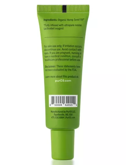 PurO3 Ozonated Hemp Oil / Озонована конопляна олія 1 тюбик 29,6 мл, фото 2 від магазину біодобавок nutrido.shop