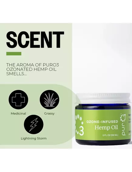 PurO3 Ozonated Hemp Oil / Озонована конопляна олія 1 тюбик 29,6 мл, фото 8 від магазину біодобавок nutrido.shop