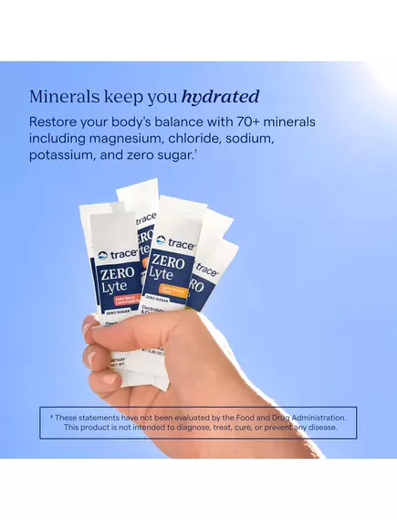 Trace Minerals ZeroLyte Salty Tropical / Електроліти смак солоного тропіка 30 саше, фото 3 від магазину біодобавок nutrido.shop