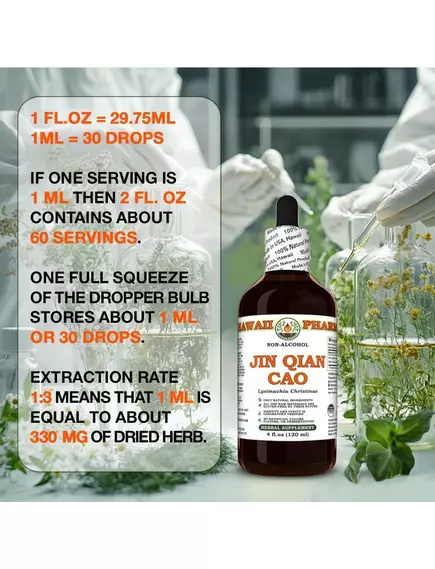 Hawaii Pharm Jin Qian Cao Alcohol-FREE / Цзінь Цянь Цао без спирту 120 мл, фото 6 в магазине биодобавок nutrido.shop