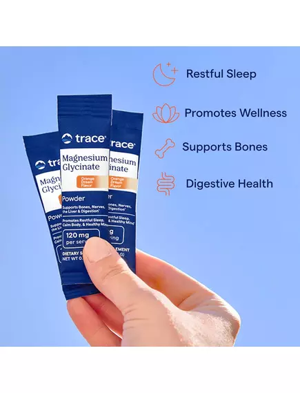 Trace Minerals Magnesium Glycinate Orange / Магній гліцинат смак апельсина 30 саше, фото 4 від магазину біодобавок nutrido.shop