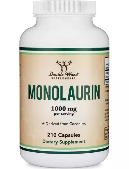 DOUBLE WOOD MONOLAURIN / МОНОЛАУРИН ПІДТРИМКА ІМУННОЇ СИСТЕМИ 210 КАПСУЛ, фото 6 від магазину біодобавок nutrido.shop