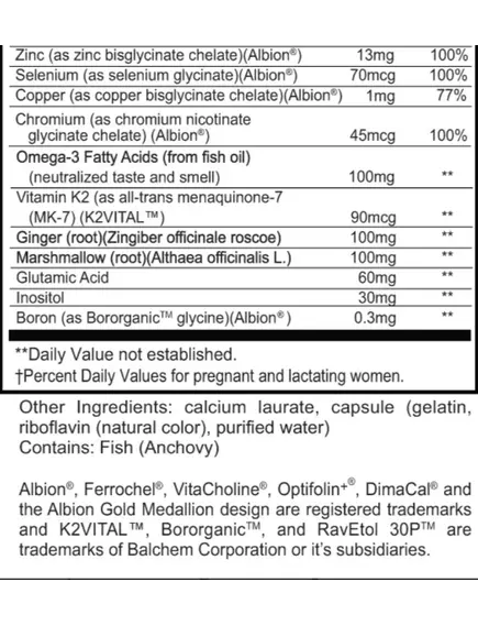 Priority One Opti-Prenatal / Мультивітамінний комплекс для вагітних і годуючих жінок 120 капсул, фото 3 від магазину біодобавок nutrido.shop