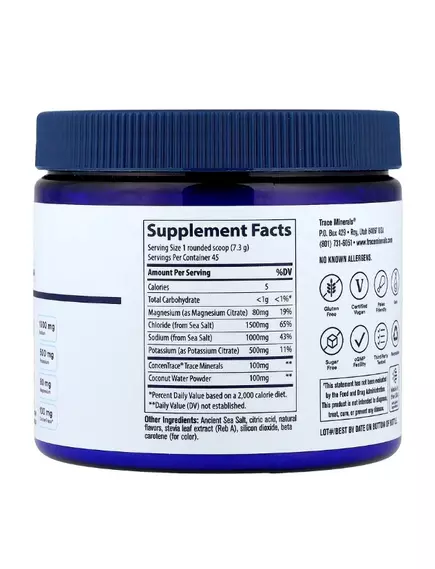 Trace Minerals ZeroLyte Salty Mango / Електроліти смак солоного манго 328 г, фото 3 від магазину біодобавок nutrido.shop