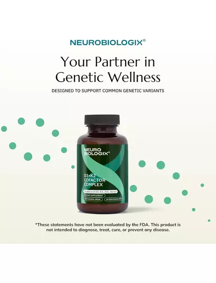 NEUROBIOLOGIX D3+K2 COFACTOR COMPLEX / Д3 10.000 МО + К2 45 МКГ ІЗ КОФАКТОРАМИ 60 КАПСУЛ, фото 14 від магазину біодобавок nutrido.shop