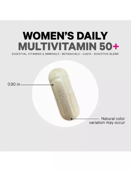 CodeAge Womens Daily Multivitamin 50+ / Мультивітамінний комплекс для жінок віком від 50 років 90 капсул, фото 3 в магазине биодобавок nutrido.shop