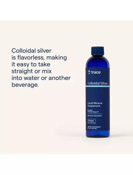 Trace Minerals Colloidal Silver / Колоїдне срібло 30 ppm 237 мл, фото 11 від магазину біодобавок nutrido.shop