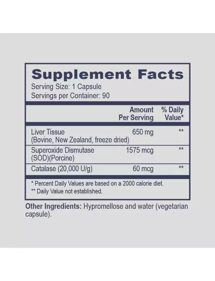 Professional Health Products Eco Liver / Печінка яловичина 90 капсул, фото 2 від магазину біодобавок nutrido.shop