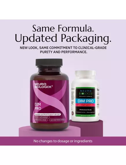 NEUROBIOLOGIX DIM PRO / ДІМ ПРО ЗДОРОВИЙ МЕТАБОЛІЗМ ЕСТРОГЕНУ 120 КАПСУЛ, фото 5 від магазину біодобавок nutrido.shop